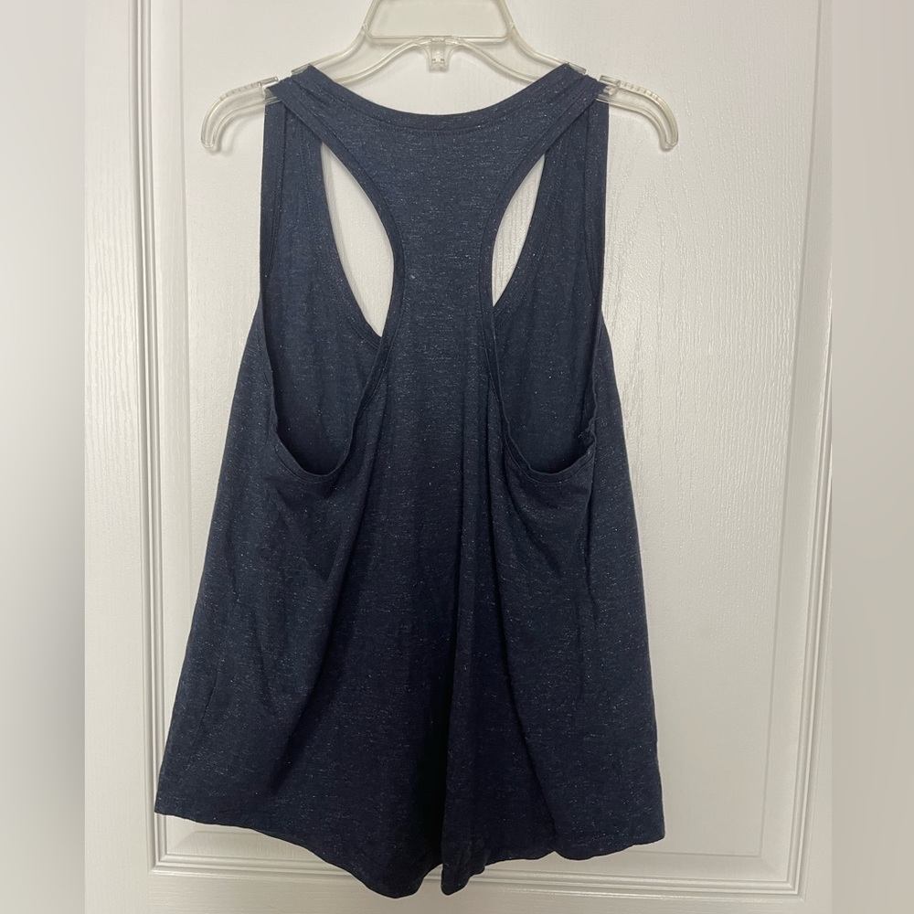 Joe Fresh Blue/Silver Racer-back Tank size large - Picture 2 of 3